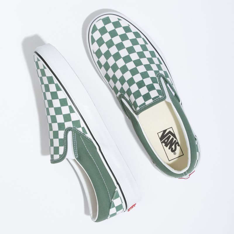 Mocassins Vans Classic Hombre Verdes | Mexico-XLR129405