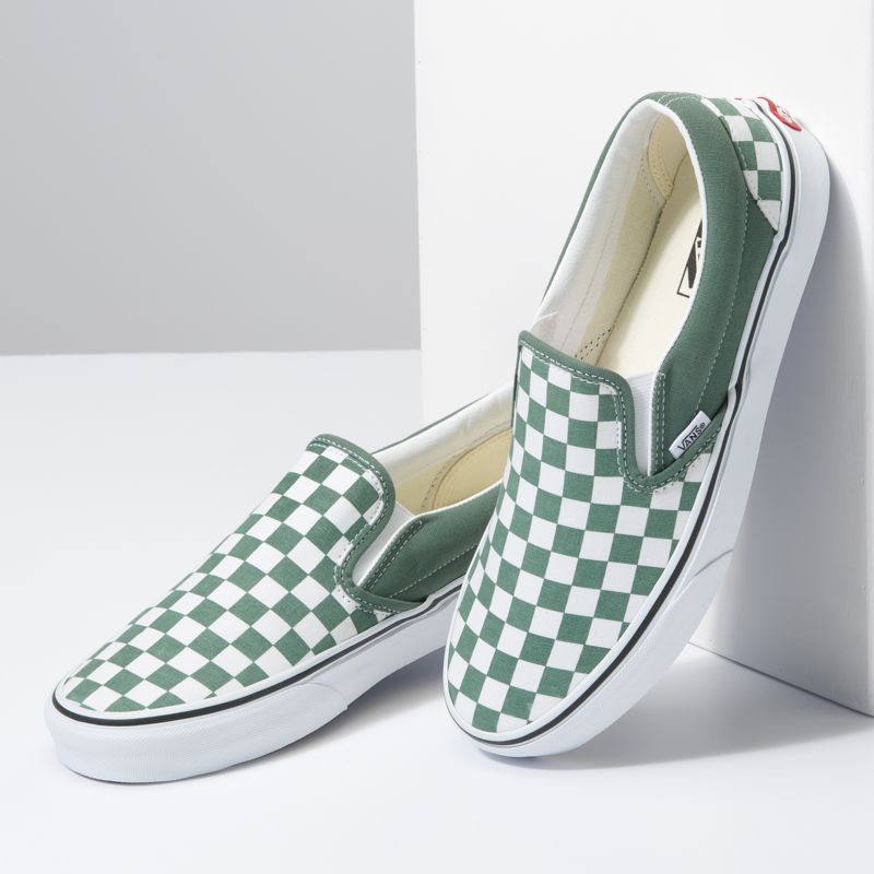 Mocassins Vans Classic Hombre Verdes | Mexico-XLR129405