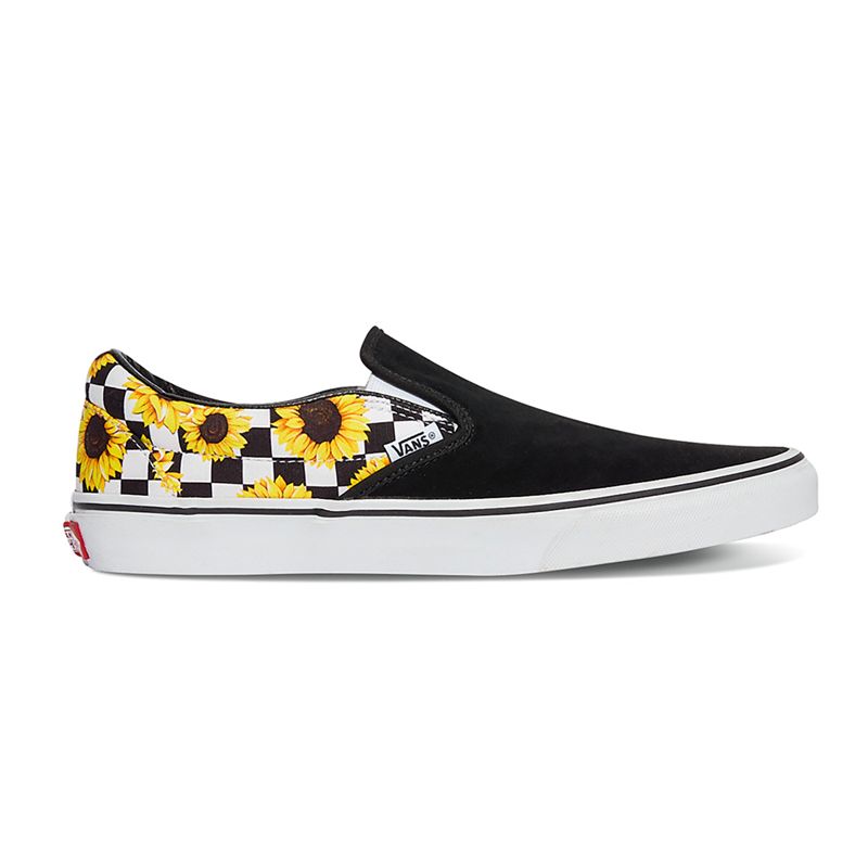 Mocassins Vans Classic Mujer Flores Naranjas | Mexico-YOR324186