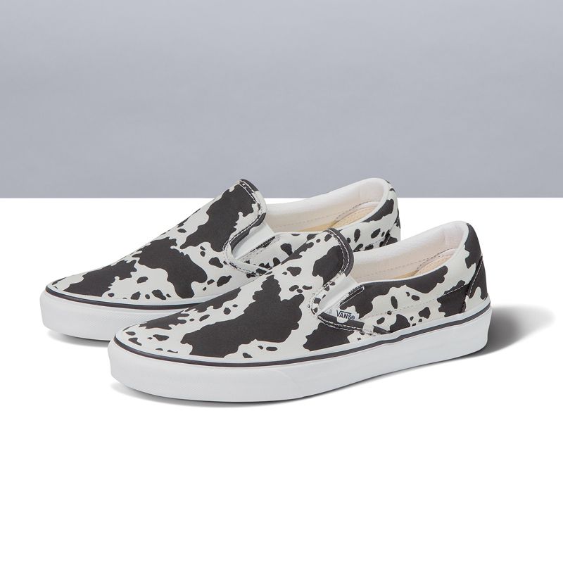 Mocassins Vans Classic Mujer Negros Blancos | Mexico-RLT520647