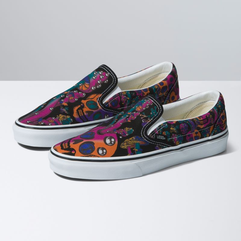 Mocassins Vans Classic Mujer Negros Multicolor | Mexico-EFL567942