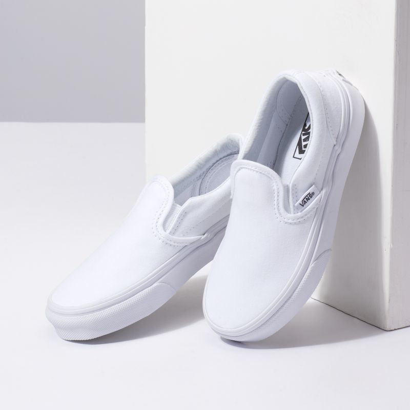 Mocassins Vans Classic Niños Blancos | Mexico-JFB154089