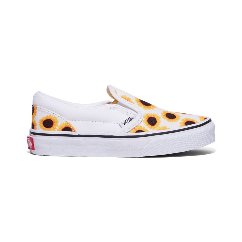 Mocassins Vans Classic Niños Naranjas Flores Amarillos Blancos | Mexico-GUR578432