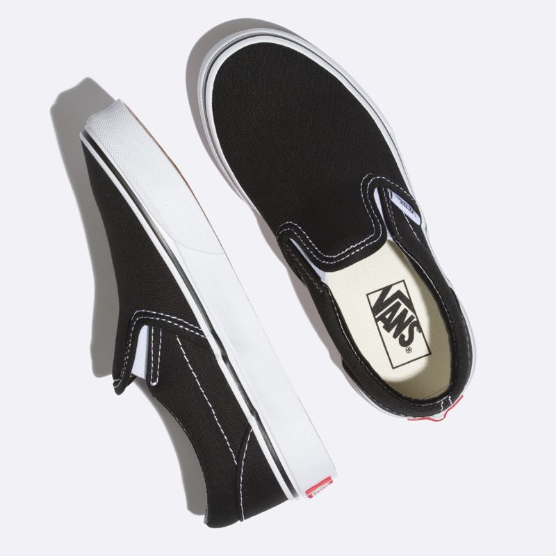 Mocassins Vans Classic Niños Negros Blancos | Mexico-UOY640985