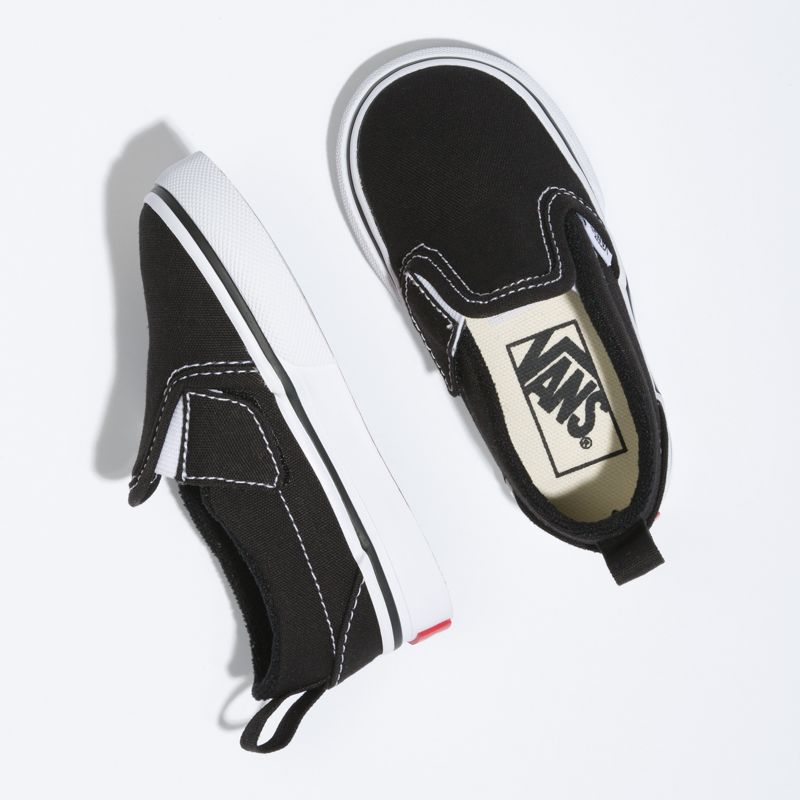 Mocassins Vans Classic Niños Negros Blancos | Mexico-WTV067549