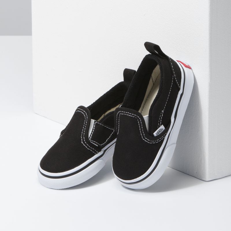 Mocassins Vans Classic Niños Negros Blancos | Mexico-WTV067549