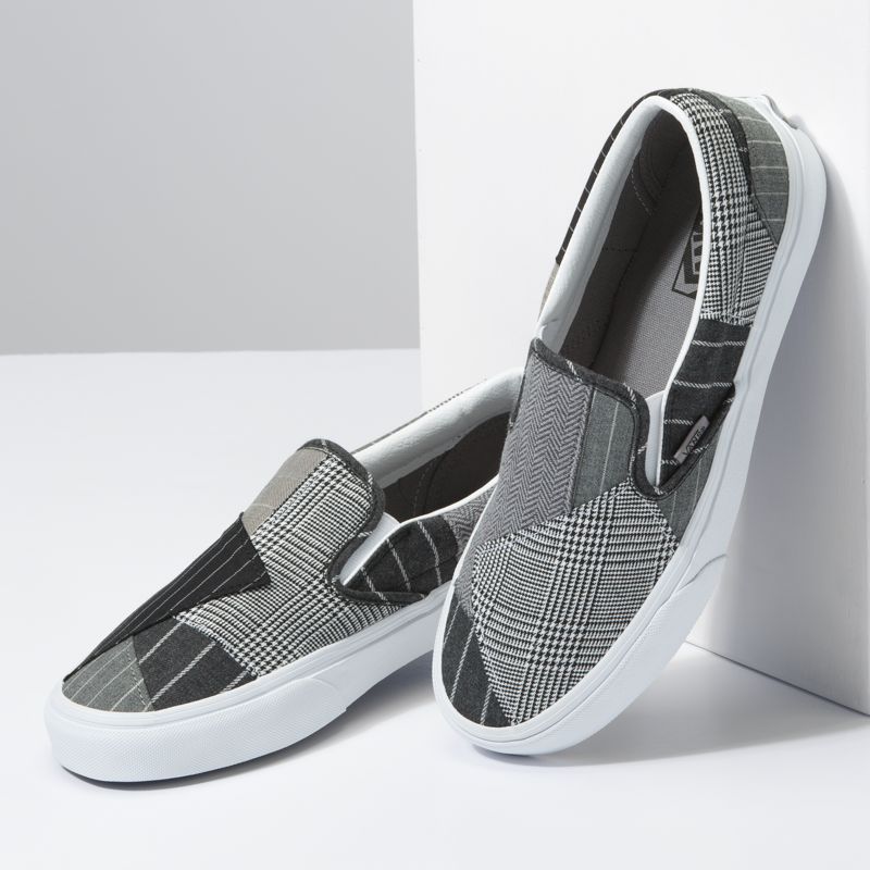 Mocassins Vans Classic Patchwork Mujer Grises | Mexico-QCU085761