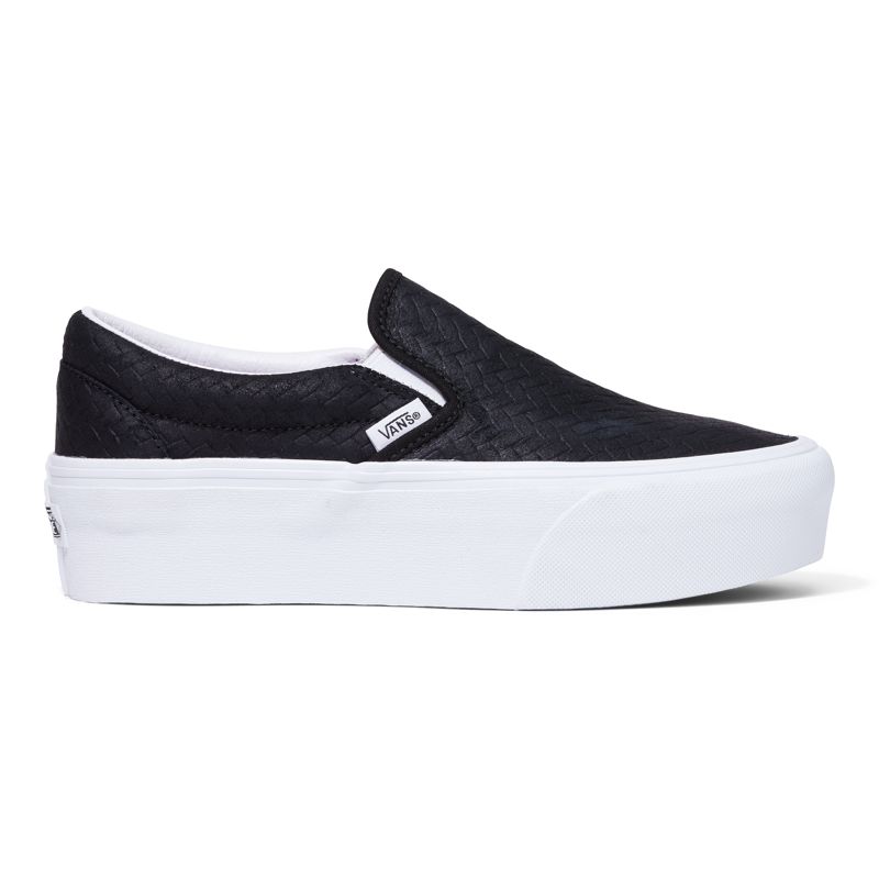 Mocassins Vans Classic Stackform Hombre Negros Blancos | Mexico-MSR301957