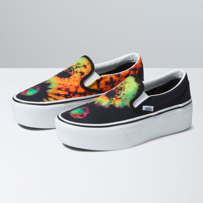 Mocassins Vans Classic Stackform Mujer Negros Multicolor | Mexico-QIU325190