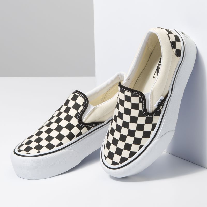 Mocassins Vans Classic Stackform Mujer Negros Blancos | Mexico-UYH697384