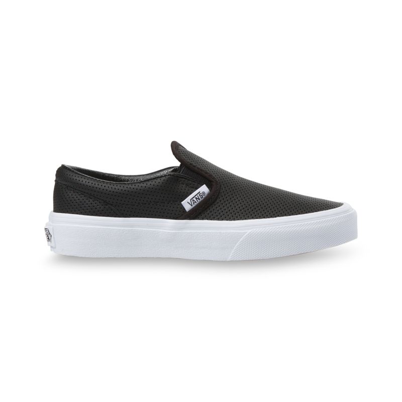 Mocassins Vans Perf Cuero Niños Negros | Mexico-WOS510674