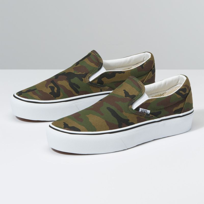 Mocassins Vans Plataforma Mujer Camuflados | Mexico-CPW071245