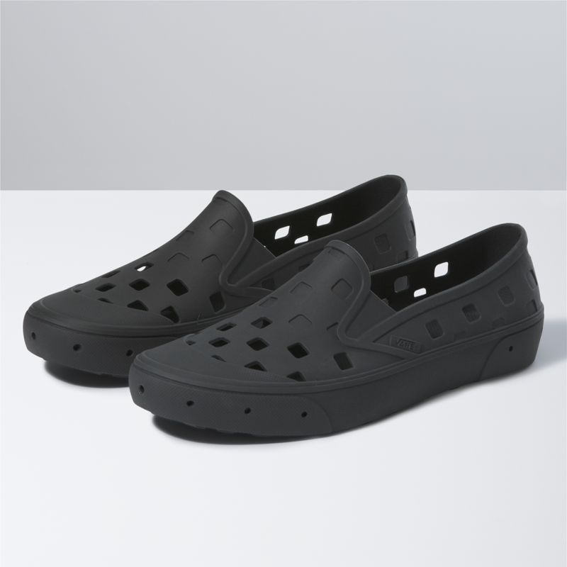 Mocassins Vans TRK Hombre Negros | Mexico-ITS382705