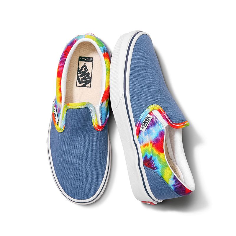 Mocassins Vans Tie Dye Anchos Mujer Azul Marino Multicolor | Mexico-ZTG897310