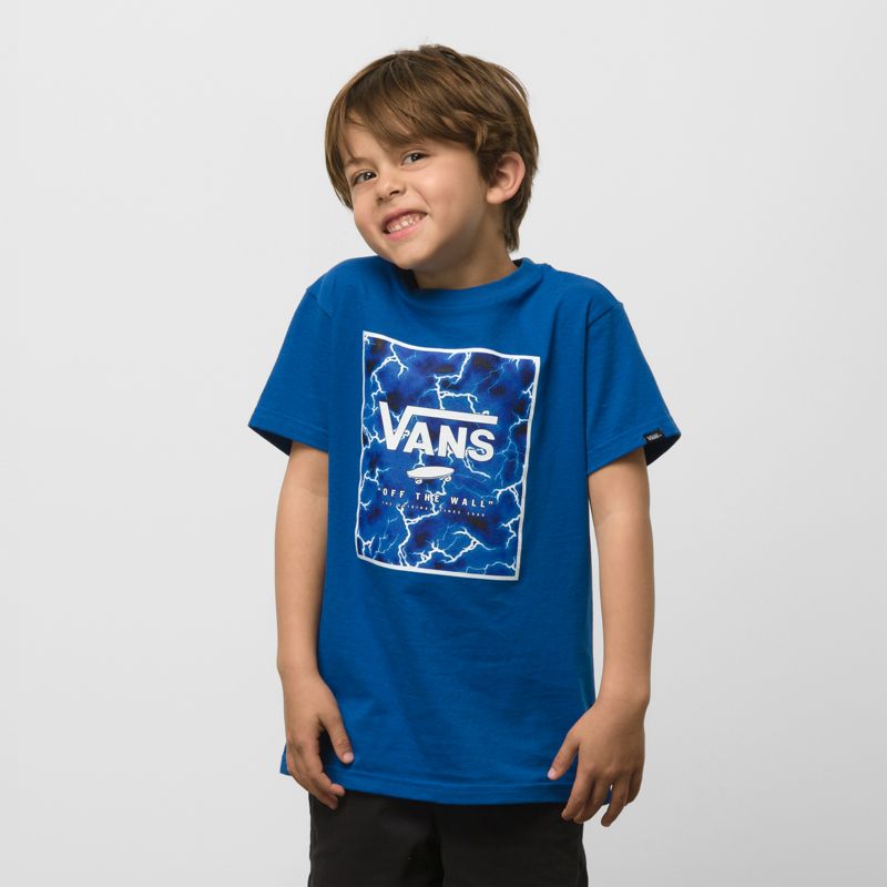 Niño Pequeño Vans Print Box Niños Azules | Mexico-FRT193805