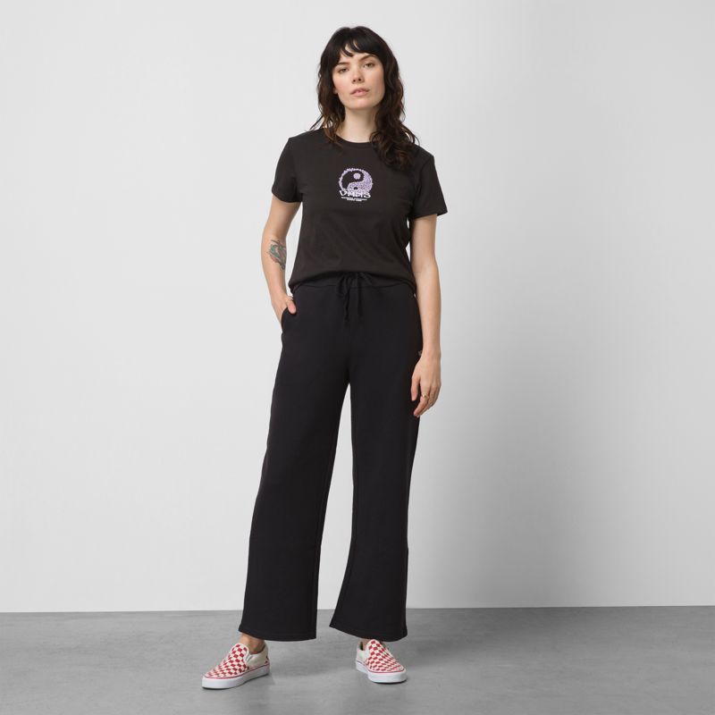 Pantalones Vans Day Off Cropped Mujer Negros | Mexico-XQF280154