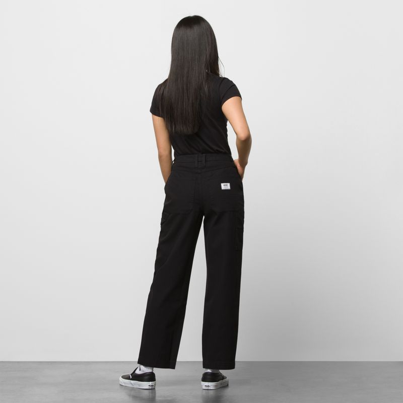 Pantalones Vans Ground Mujer Negros | Mexico-DPW706149