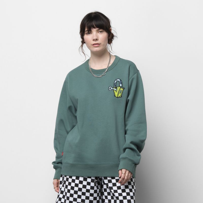 Pullover Vans Classics Mujer Verdes | Mexico-AMP527143