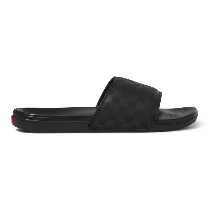 Sandalias de Diapositivas Vans Checkerboard La Costa Mujer Negros | Mexico-GIE105629