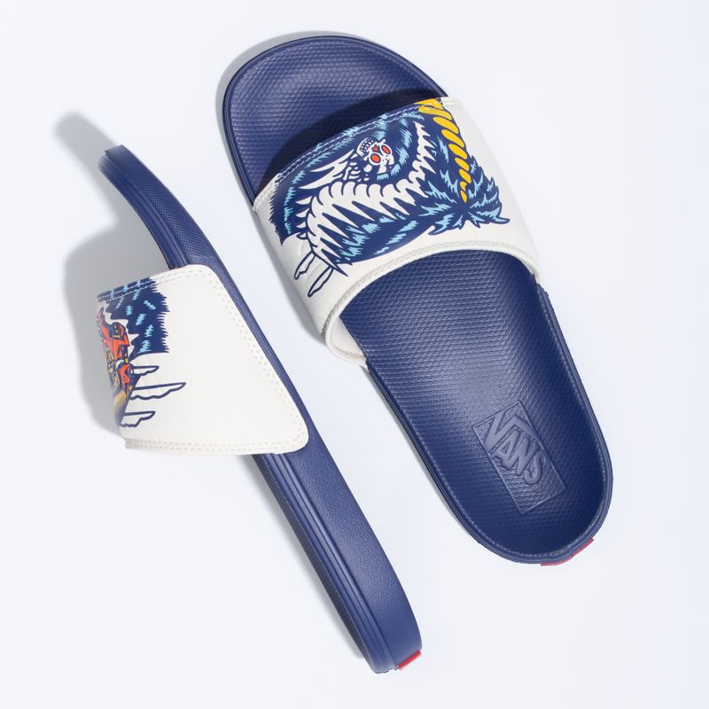 Sandalias de Diapositivas Vans La Costa Mujer Azul Rey | Mexico-WLT104369