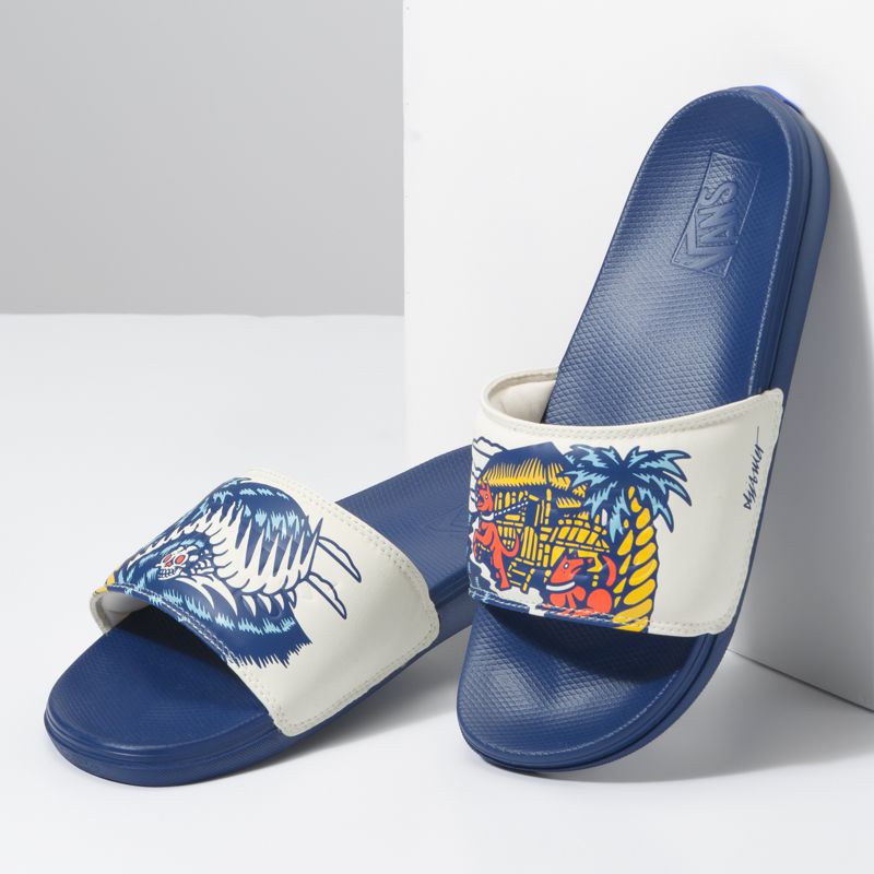 Sandalias de Diapositivas Vans La Costa Mujer Azul Rey | Mexico-WLT104369