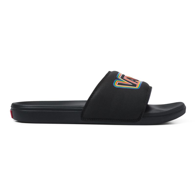 Sandalias de Diapositivas Vans Pride La Costa Hombre Negros | Mexico-RYN485019