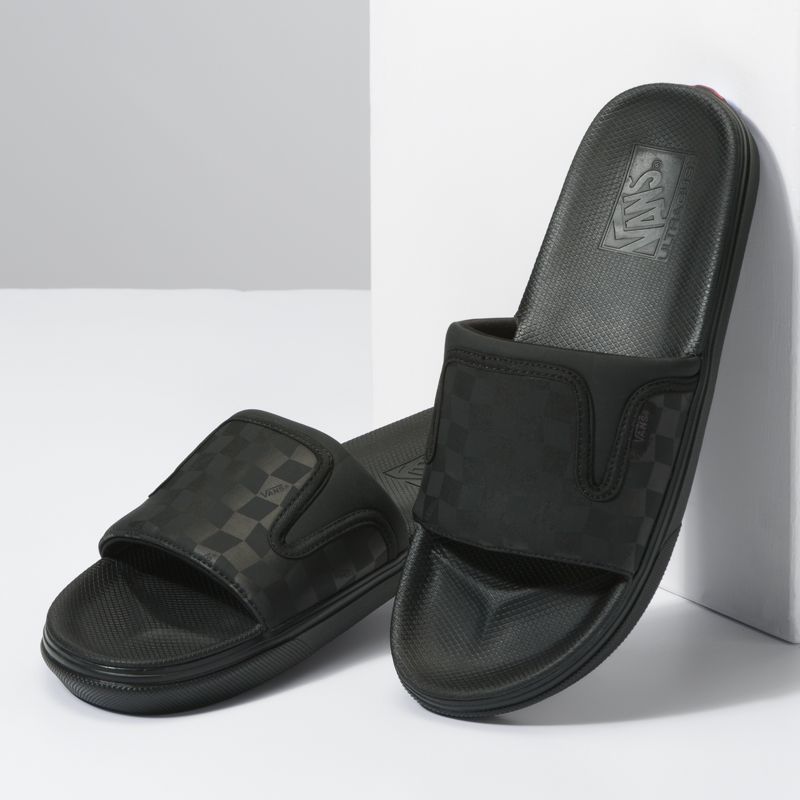 Sandalias de Diapositivas Vans UltraCush Hombre Negros | Mexico-SJZ023967