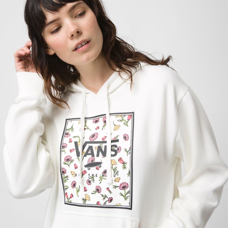 Sudadera Con Capucha Vans Boxed Mujer Blancos | Mexico-EFS418936