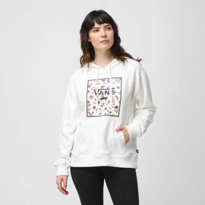 Sudadera Con Capucha Vans Boxed Mujer Blancos | Mexico-EFS418936