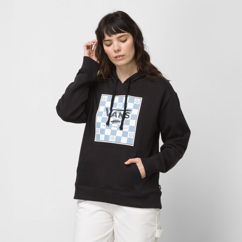 Sudadera Con Capucha Vans Boxed Mujer Negros | Mexico-WRV841750