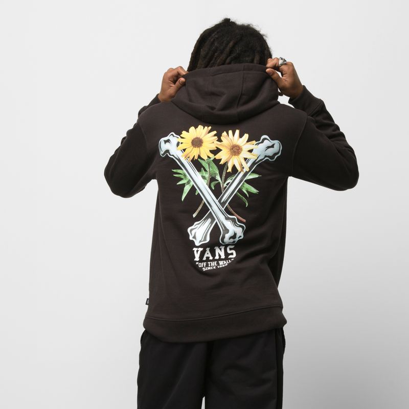 Sudadera Con Capucha Vans Crossbones Hombre Negros | Mexico-KAU395041