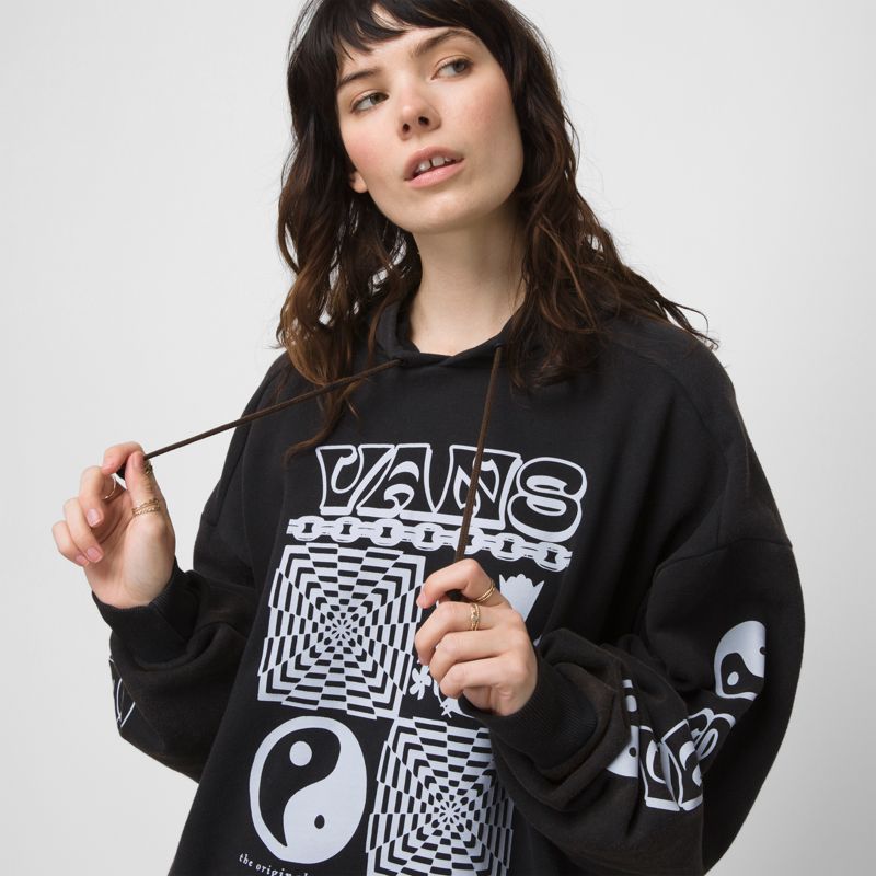 Sudadera Con Capucha Vans Symbolism Mujer Negros | Mexico-RZT804712