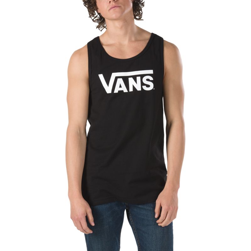 Tank Top Vans Classic Hombre Negros Blancos | Mexico-FZY291704