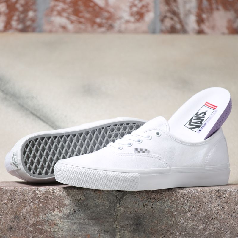 Tenis Skate Vans Authentic Mujer Blancos | Mexico-DEZ156089