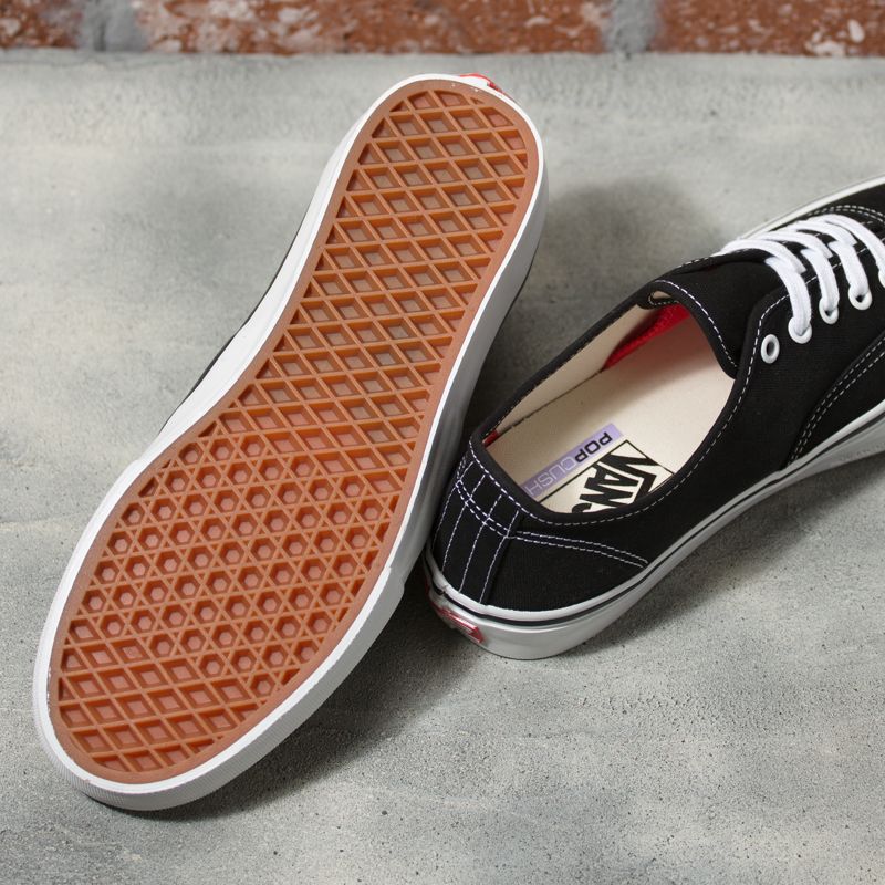 Tenis Skate Vans Authentic Mujer Negros Blancos | Mexico-VWU365812