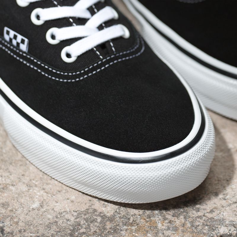 Tenis Skate Vans Authentic Mujer Negros Blancos | Mexico-VWU365812