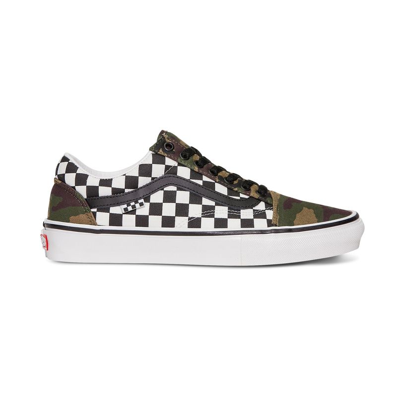 Tenis Skate Vans Checkerboard Old Skool Hombre Camuflados | Mexico-ENC028194