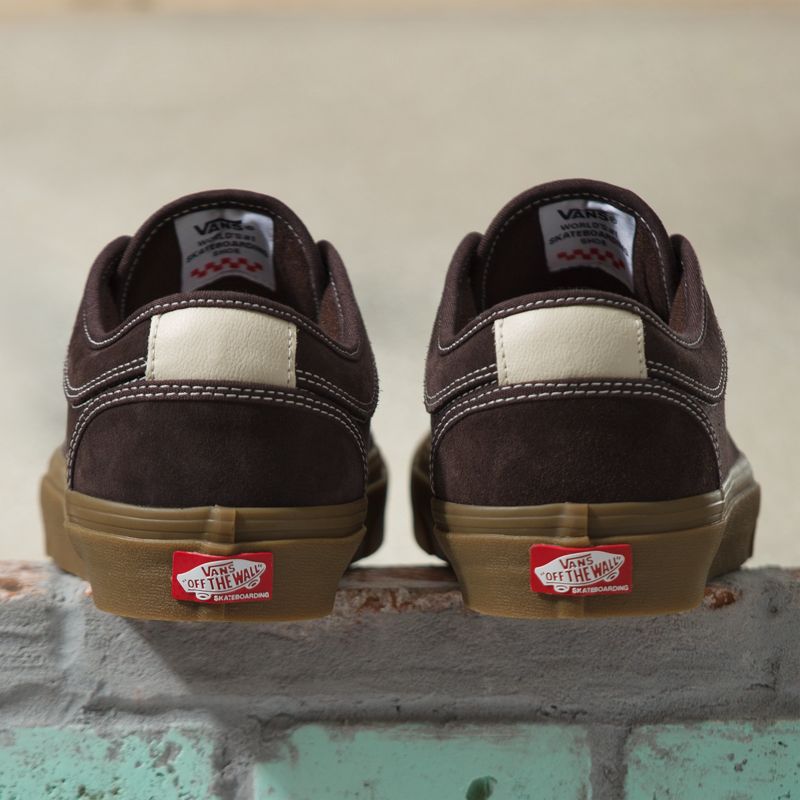 Tenis Skate Vans Gamuza Gum Skate Chukka Low Mujer Chocolate | Mexico-UON247651