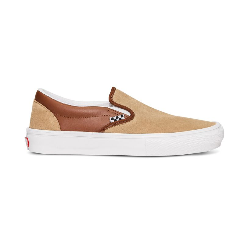 Tenis Skate Vans Gamuza Hombre Kaki | Mexico-YGK420653