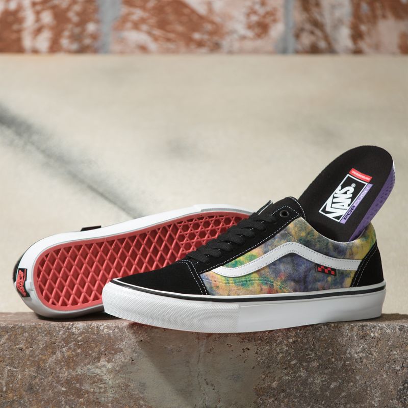 Tenis Skate Vans Old Skool Hombre Negros Multicolor | Mexico-BGH362785