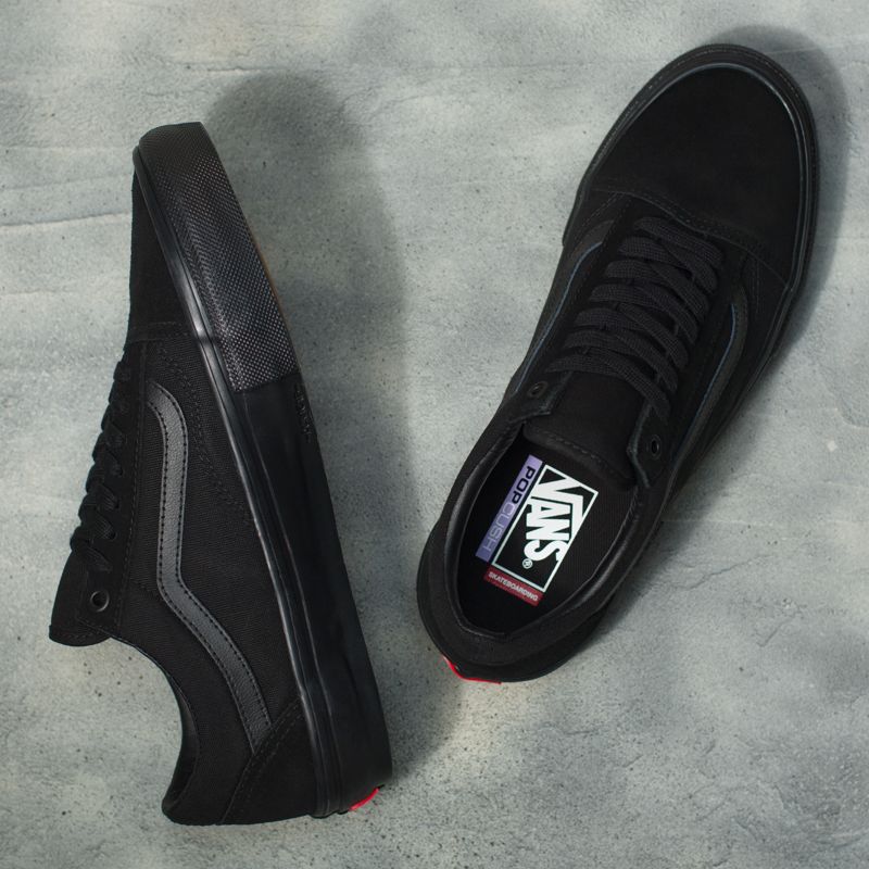 Tenis Skate Vans Old Skool Hombre Negros | Mexico-KNO427013