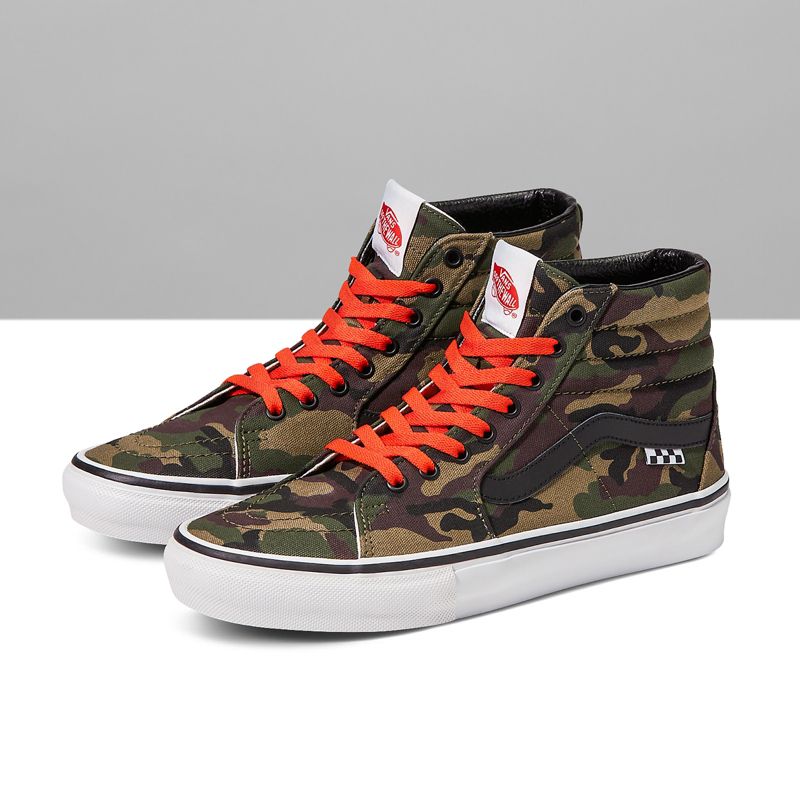 Tenis Skate Vans Sk8-Hi Hombre Camuflados | Mexico-HGA792561