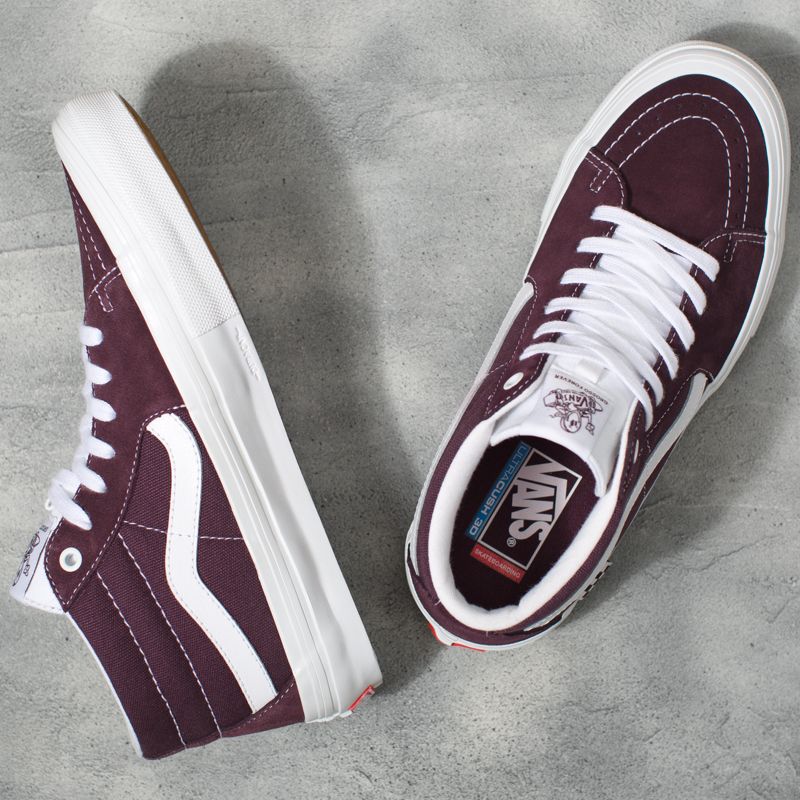 Tenis Skate Vans Wrapped Hombre Vino | Mexico-LIS974628