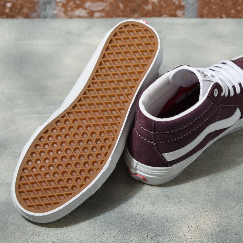 Tenis Skate Vans Wrapped Hombre Vino | Mexico-LIS974628