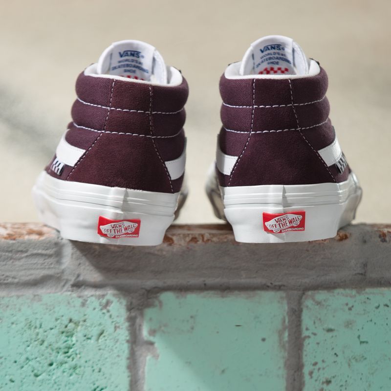 Tenis Skate Vans Wrapped Hombre Vino | Mexico-LIS974628