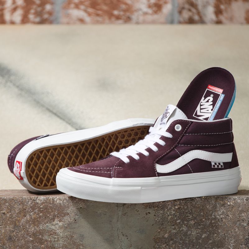 Tenis Skate Vans Wrapped Hombre Vino | Mexico-LIS974628