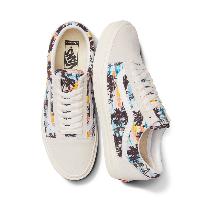 Tenis Vans Aloha Old Skool Hombre Blancos | Mexico-HPQ806453