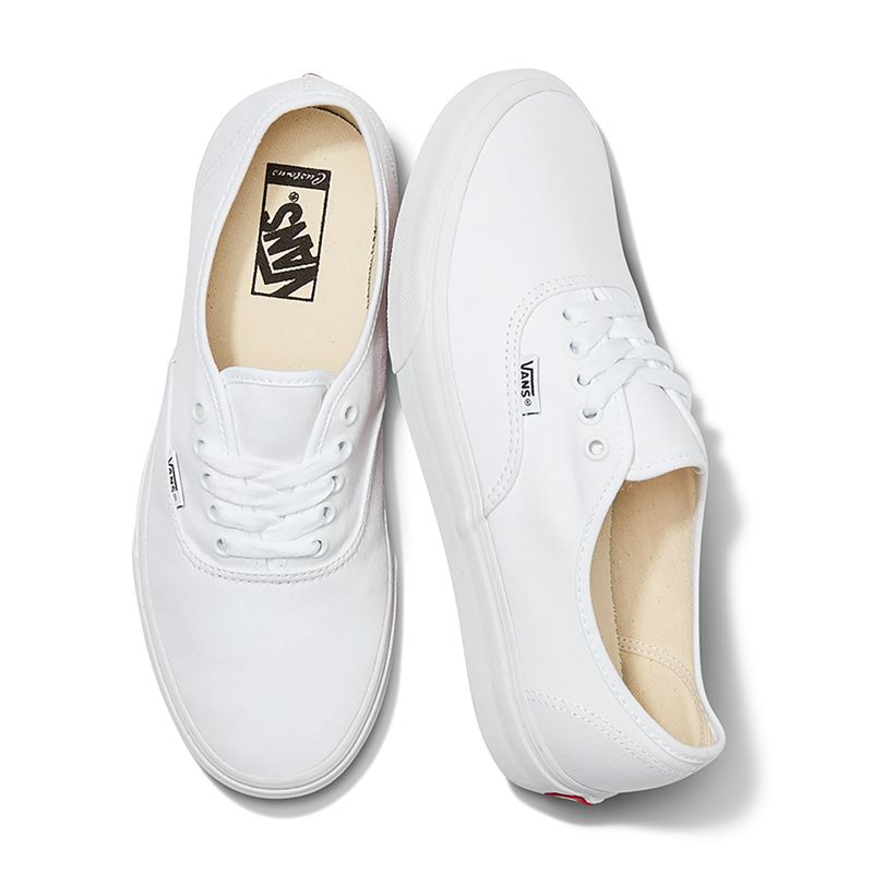 Tenis Vans Authentic Anchos Hombre Blancos | Mexico-PTS076382