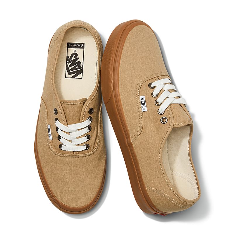 Tenis Vans Authentic Anchos Hombre Kaki | Mexico-BZD745093