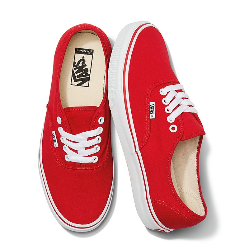 Tenis Vans Authentic Anchos Hombre Rojos | Mexico-YZX569207